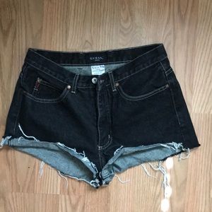 Vintage guess distressed shorts
